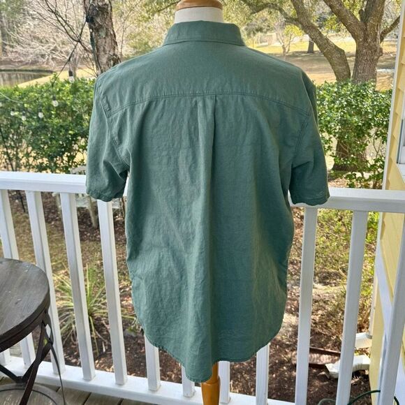 Outdoor Research Weisse Short Sleeve Button Up Shirt. Olive Green. Size XL. - Picture 3 of 8
